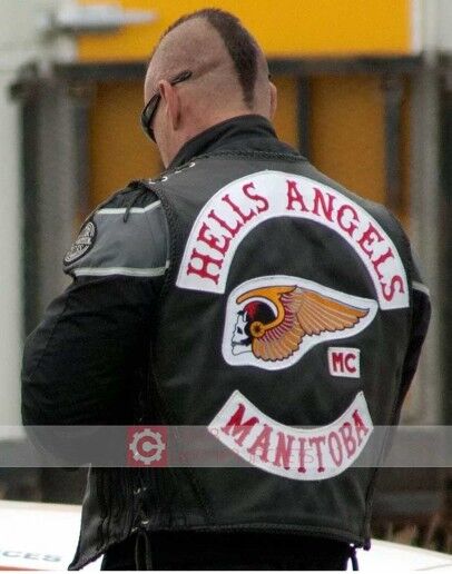 Mens Hells Angels Biker Leather Vest | Hells Angels Biker Vest