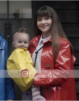 A Series Of Unfortunate Events Malina Weissman Leather Coat