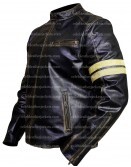 Cafe Racer Black Motorcycle Vintage Distressed Leather Jacket