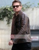 LA Restaurant Jeremy Renner Brown Leather Jacket