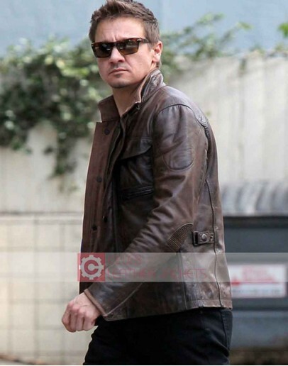 LA Restaurant Jeremy Renner Brown Leather Jacket