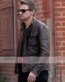 LA Restaurant Jeremy Renner Brown Leather Jacket