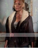 The Walking Dead Laurie Holden Shearling Leather Vest