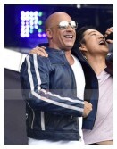 Fast and Furious 9 Vin Diesel Concert Blue Leather Jacket