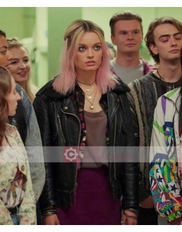 Sex Education Maeve Wiley Leather Jacket