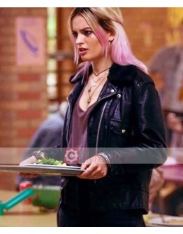 Sex Education Maeve Wiley Leather Jacket