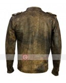 Vintage Brown Distressed Motorcycle Leather Jacket