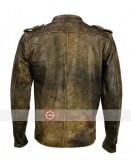 Vintage Brown Distressed Motorcycle Leather Jacket