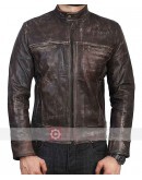 Vintage New Distressed Biker Leather Jacket