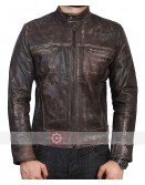 Vintage New Distressed Biker Leather Jacket