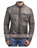 Vintage New Distressed Biker Leather Jacket