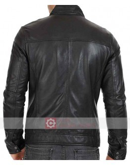 Slim Fit New Black Leather Jacket