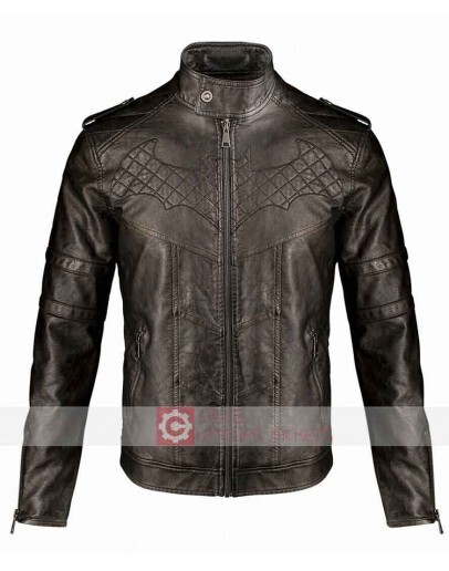 Batman Defender Of Gotham Leather Jacket