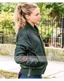 Chicago P.D Tracy Spiridakos Green Bomber Jacket