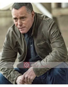 Chicago P.D Jason Beghe Distressed Leather Jacket
