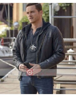 Chicago P.D Jesse Lee Soffer Hoodie Leather Jacket