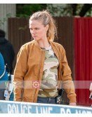 Chicago P.D Tracy Spiridakos Brown Bomber Jacket