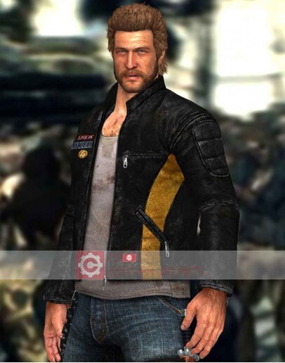 Dead Rising 3 Chuck Greene Black Leather Jacket