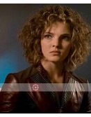 Gotham Camren Bicondova Burgundy Leather Jacket