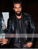 Jason Momoa Black Leather Jacket