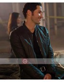 Lucifer Tom Ellis (Michael) Black Leather Jacket