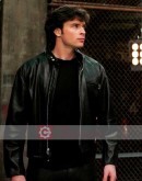 Smallville Tom Welling Superman Black Leather Jacket