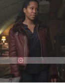 Watchmen Regina King Shearling Leather Jacket