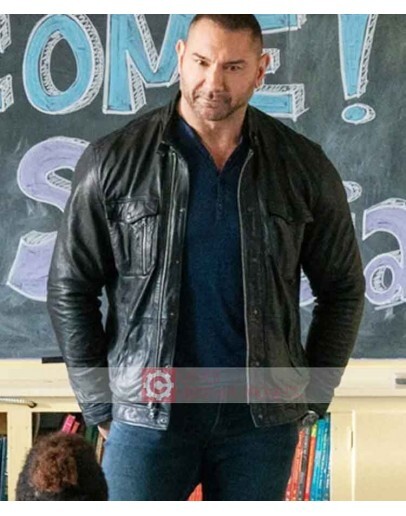 My Spy Dave Bautista Leather Jacket