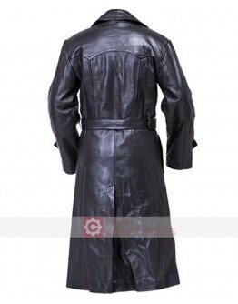 WW2 German Gestapo Cowhide Trench Leather Coat