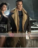 Ash Vs Evil Dead Bruce Campbell Shearling Leather Jacket