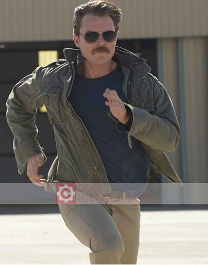 Lethal Weapon Clayne Crawford Green Cotton Jacket