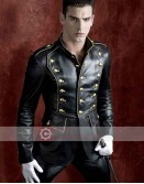 Napolean Style Military Uniform Leather Jacket
