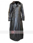 WW2 German Waffen SS Elite Military Officers Leather Coat