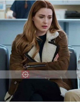 Virgin River Alexandra Breckenridge (Melinda Monroe) Shearling Jacket
