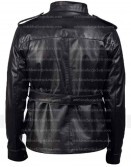 WW2 German Military Uniform Black Leather Jacket