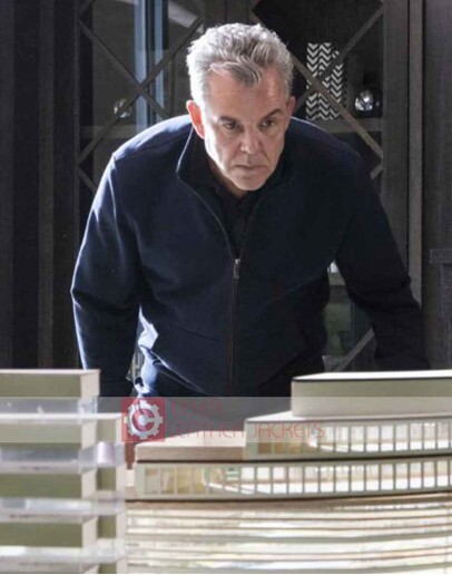 Yellowstone Danny Huston (Dan Jenkins) Blue Jacket