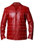 Fight Club Brad Pitt Leather Coat