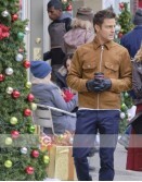An Unexpected Christmas Tyler Hynes (Jamie) Suede Jacket