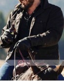 Cowboy Style Black Cotton Jacket