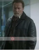 Aftermath Arnold Schwarzenegger (Roman) Leather Jacket