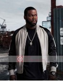 Power 50 Cent Black And White Leather Jacket