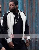 Power 50 Cent Black And White Leather Jacket