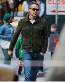 Red Notice Ryan Reynolds Suede Jacket