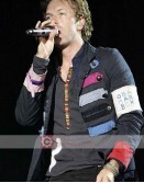 Singer Chris Martin Viva La Vida Black Cotton Jacket