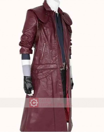 Devil May Cry 4 Dante Trench Leather Coat