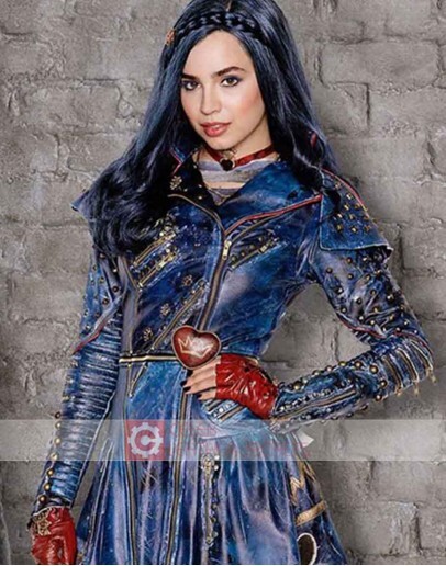 Descendants Evie (Sofia Carson) Black Leather Jacket