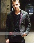 Divergent Four (Theo James) Black Leather Jacket