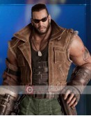 Final Fantasy VII Video Game Barret Wallace (John Eric Bentley) Brown Leather Vest