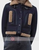 Heart Radio Kelly Brook Black Leather Jacket
