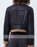 Heart Radio Kelly Brook Black Leather Jacket